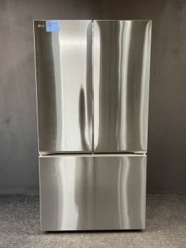 Refrigerador LG de 26.5 pies cúbicos, acero inoxidable, resistente a las huellas dactilares, con puertas francesas y profundidad de mostrador - LRFLC2716S