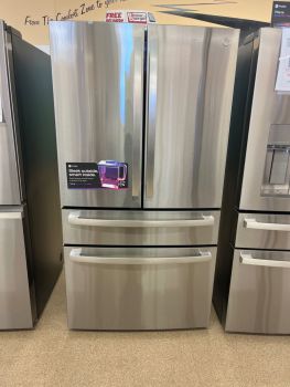 GE Profile 28.7 Cu. Ft. Fingerprint Resistant Stainless Steel French Door With Auto Fill Pitcher - PGE29BYTFS