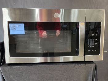 GE 1.6 Cubic Ft. Capacity 30" wide 1000W Over the Range Microwave in Stainless - JVM3162RJSSC