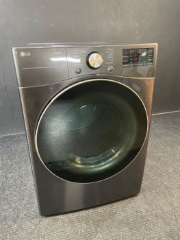 LG 7.4 Cu Ft Front Control Electric Dryer with Sensor and Steam in Black Steel - DLEX4000BC