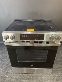 Cocina eléctrica empotrable GE de 30 pulgadas con superficie lisa y autolimpieza, en acero inoxidable - GRS500PVSSC