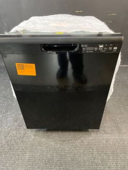 GE 24 Inch Built In Front Control 52 dBA Black Dishwasher with Dry Boost - GDF550PGRBBC