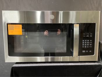 GE 1.6 Cubic Ft. Capacity 30" wide 1000W Over the Range Microwave in Stainless - JVM3162RJSSC