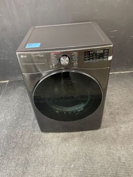 LG 27 Inch 7.4 Cu ft Front Control Electric Dryer With Steam and Sensor in Black Steel - DLEX4200BC