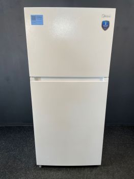Refrigerador Midea de 76 cm de ancho y 510 litros de capacidad, con congelador superior, certificación Energy Star, color blanco, con fabricador de hielo IM1900MD - XMRT18D3BWW