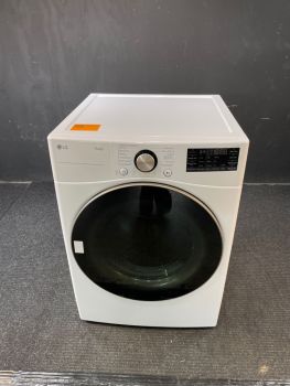 LG 7.4 Cu Ft Front Control Gas Dryer with Sensor and Steam in White - DLGX4001WC