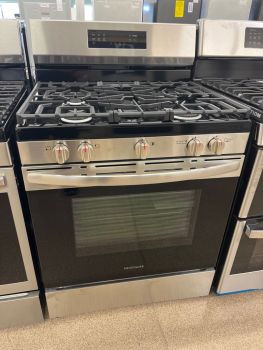 Cocina de gas Frigidaire de 76 cm con horno de convección/freidora de aire en acero inoxidable - FCRG3083AS NUEVA