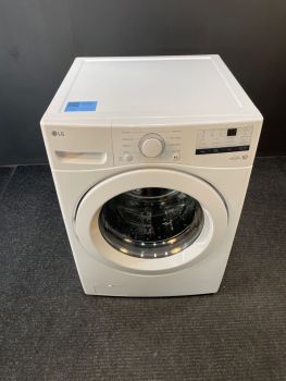 Lavadora de carga frontal LG de 4.5 pies cúbicos y 27 pulgadas de ancho, color blanco - WM3400CW