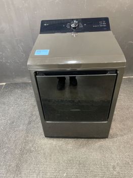 Secadora eléctrica LG de 7.3 pies cúbicos con controles superiores y sensor, color negro platino - DLE8200LC