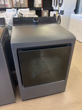 LG 27 Inch 7.3 Cu ft Top Control Electric Dryer With Steam and Sensor in Matte Black - DLEX8600BE