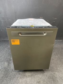 Manija de puerta empotrada GE de 24" con controles superiores integrados, 45 decibelios, color pizarra - GDP670SMVES