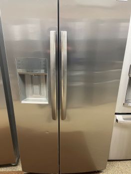 Frigidaire Gallery 22 Cu Ft 35.75" W Counter Depth Side by Side Refrigerator in PrintProof Stainless - GRSC2352AF