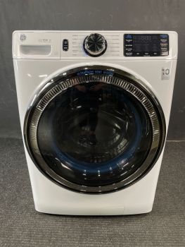 GE 5.0 Cubic Ft. 28" Wide Front Load Washer with Steam in White - GFW655SSVWW