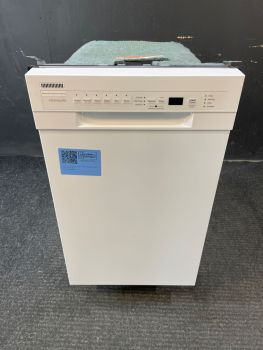 Lavavajillas Frigidaire de 18" con controles frontales empotrables y 52 decibelios, color blanco - FFBD1831UWC