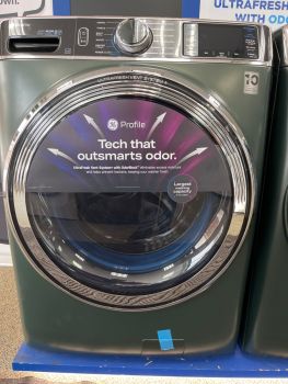 GE Profile 5.5 Cubic Ft. 28" Wide Front Load Washer with Steam Jade Green - PFW955SPWGN