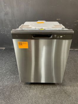 GE 24" Wide Front Control 60 Decibel Dishwasher in Stainless Steel - GDF460PSTSSC