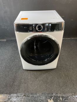 GE Profile 28 Inch 7.8 Cu Ft Electric Front Control Dryer with Steam in White - PFD87ESSVWWC