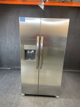 Frigidaire 26 Cu Ft 35.75" Wide Side by Side Refrigerator in Stainless - FRSS2623ASC