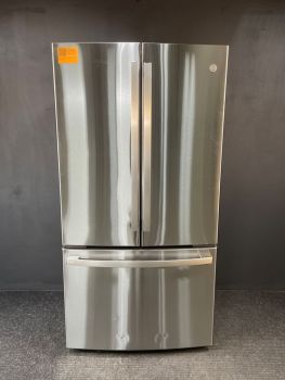 GE Profile 36 In 23.1 cu Ft Counter Depth French Door Non Disp Refrigerator in PrintProof Stainless - PWE23KYNFSC