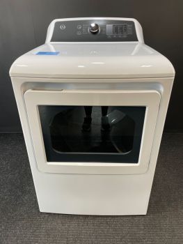 GE 27 Inch 7.4 Cu Ft Top Control Electric Dryer with Sensor in White - GTD58EBSVWSC