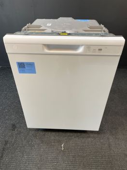 Lavavajillas GE de 24" de ancho con controles frontales y 60 decibelios, color blanco - GDF450PGRWW