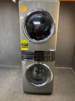 Electrolux 4.5/8.0 Cubic Ft 27" wide Gas Stacked Washer/Dryer in Titanium - ELTG7600AT NEW2