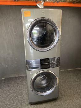 Electrolux 4.5/8.0 Cubic Ft 27" wide Electric Stacked Washer/Dryer in Titanium - ELTE7600AT