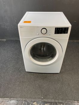 LG 7.4  Cu Ft Front Control Gas Dryer with Sensor in White - DLG3471WC