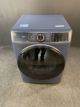 GE 28 Inch 7.8 Cu Ft Electric Front Control Dryer with Sensor in Sapphire Blue - GFD55ESPRRSC