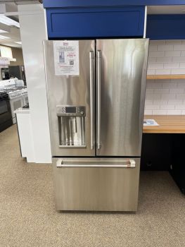 GE Cafe 27.8 Cu Ft 35.75" Wide French Door Refrigerator with Hot Water Dispenser in Stainless - CFE28TP2MS1