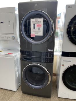 Electrolux 4.5/8.0 Cubic Ft 27" wide Electric Stacked Washer/Dryer in Titanium - ELTE7600AT