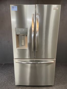 Refrigerador Frigidaire Gallery de 36 pulgadas y 23 pies cúbicos de profundidad estándar con puertas francesas en acero inoxidable antihuellas - GRFC2353AF