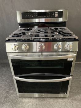 LG 30" Stainless Steel Freestanding Gas Double Oven - LDGL6924SC