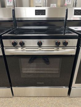 Frigidaire 30 Inch Manual Clean Smoothtop Electric Range in Stainless - FCRE3052BS