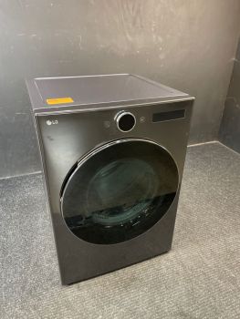 LG 7.4 Cu Ft Front Control Electric Dryer with Sensor and Steam in Black Steel - DLEX6700BC