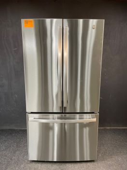 GE 27 cu ft French Door Non-Dispenser 36 inch Print Proof Stainless - GNE27JYMFSC