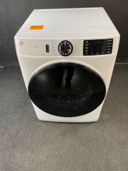 GE 28 Inch 7.8 Cu Ft Electric Front Control Dryer with Sensor in White - GFD55ESSNWWC