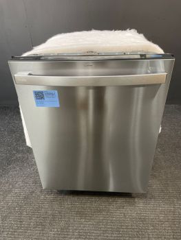 Lavavajillas GE Profile de 24" empotrable con controles superiores, manija tipo barra, 44 decibelios, con tercera bandeja, en PP y acero inoxidable - PDT715SYVFS