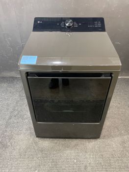 LG 7.3 Cu Ft Electric Top Control Dryer with Sensor in Platinum Black - DLE8200LC