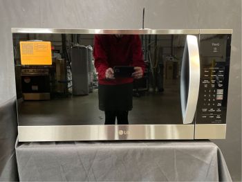 LG 1.8 Cu Ft. Capacity 30" wide 1000W Over the Range Microwave with Sensor in PrintProof Stainless - MVEM1825F