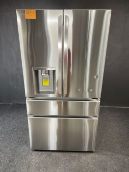 Refrigerador LG de 36" y 29 pies cúbicos con cuatro puertas estilo francés, cajón doble IM/convertible en acero inoxidable antihuellas - LF29H8330SC