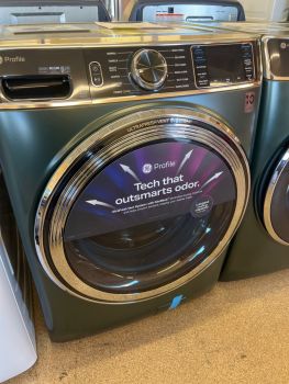 GE Profile 5.5 Cubic Ft. 28" Wide Front Load Washer with Steam Jade Green - PFW955SPWGN