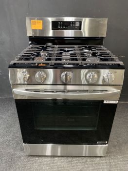 LG 30" Self Clean Gas Range with Convection and AirFry in Print Proof Stainless - LRGL5823S
