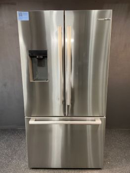 Bosch de 21.6 pies cúbicos, 35.75" de ancho, puerta francesa con dispensador, acero inoxidable - B36CD52SNS