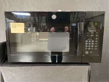 GE 1.6 Cubic Ft. Capacity 30" wide 1000W Over the Range Microwave in Black - JVM3160DFBBC