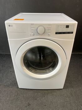 LG 7.4  Cu Ft Front Control Electric Dryer with Sensor in White - DLE3400WC