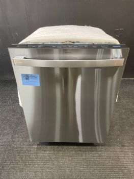 Lavavajillas GE Profile de 24" empotrable con controles superiores y tirador de barra, 42 decibelios, en acero inoxidable antihuellas - PDT755SYVFS