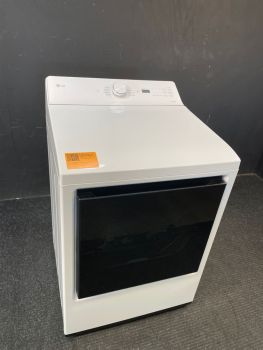 Secadora eléctrica LG de 7.3 pies cúbicos con controles superiores y sensor, color blanco - DLE8200WC