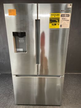 Bosch Serie 100, 21.6 pies cúbicos, 35.75" de ancho, puerta francesa con dispensador, acero inoxidable - B36CD10ENS