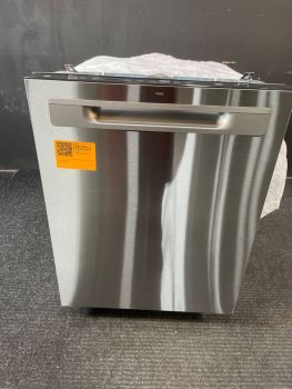 GE 24" Built in Top Controls Pocket Door Handle 45 Decibel in Print Proof Stainless - GDP670SYVFSC